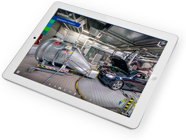 3D Panorama Tour Umicore mit dem Ipad erleben
