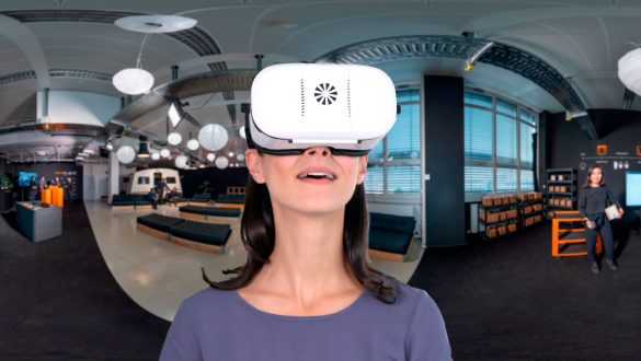 digitaler Messestand ProGlove mit der VR Brille erleben