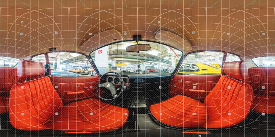 360° Panoramabilder bestehen aus vielen einzelnen Fotos