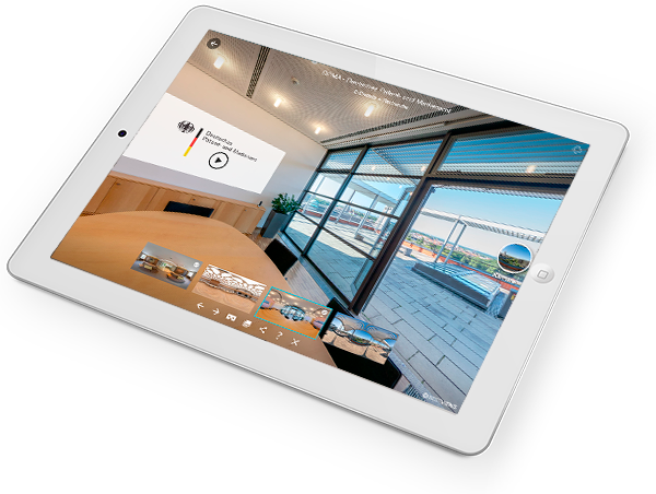 DPMA Messestand virtuell mit dem Ipad erleben