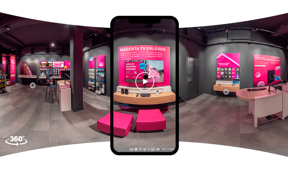 Virtueller Rundgang Telekom Showroom